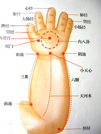 小儿支气管炎的按摩方法(图)